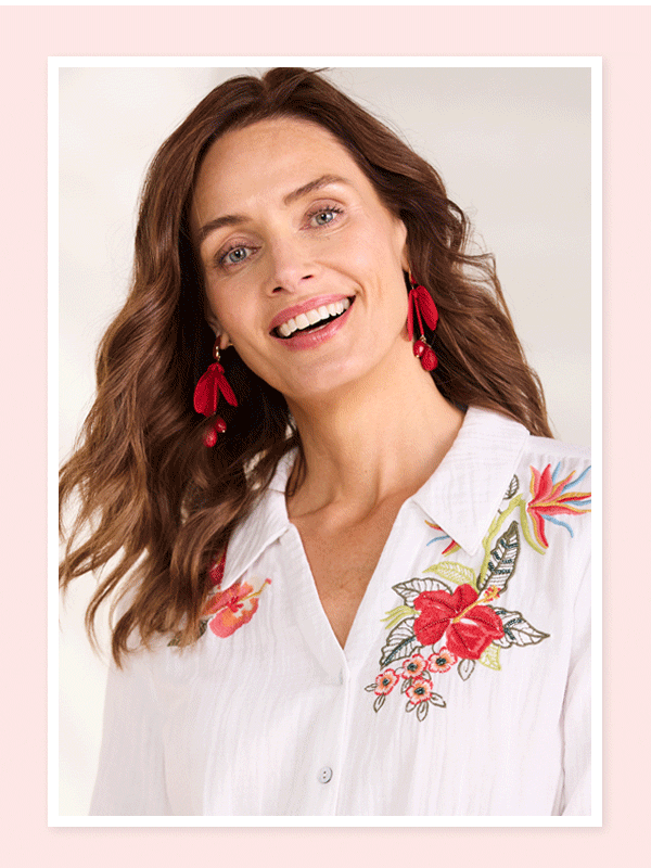 Escambia Gauze Tunic Shirt GIF