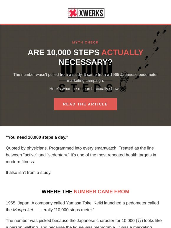 Are 10,000 steps actually necessary?