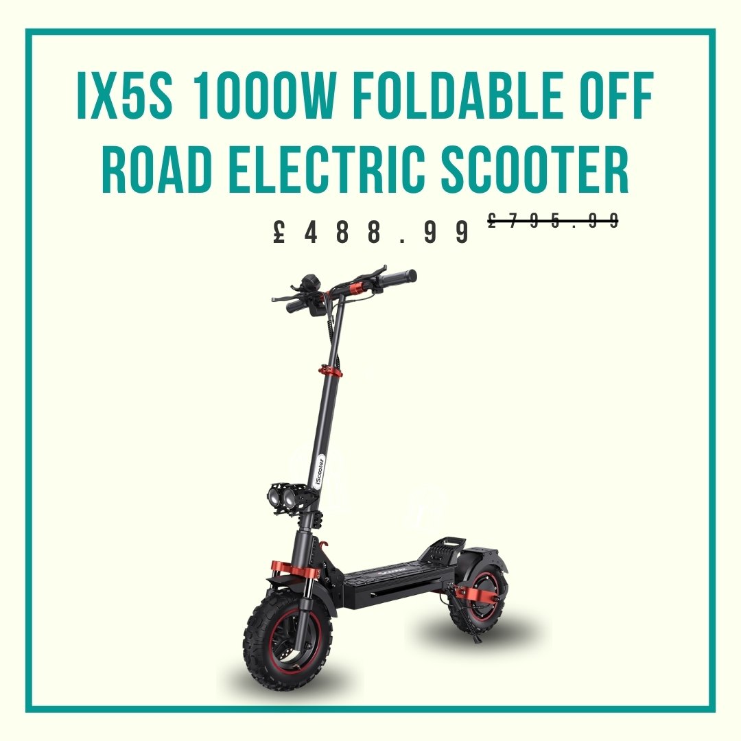 iX5 / iX5S 1000W Foldable Off Road Electric Scooter