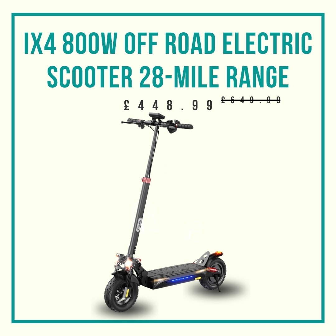 iX4/iX5 800W Off Road Electric Scooter 28-Mile Range