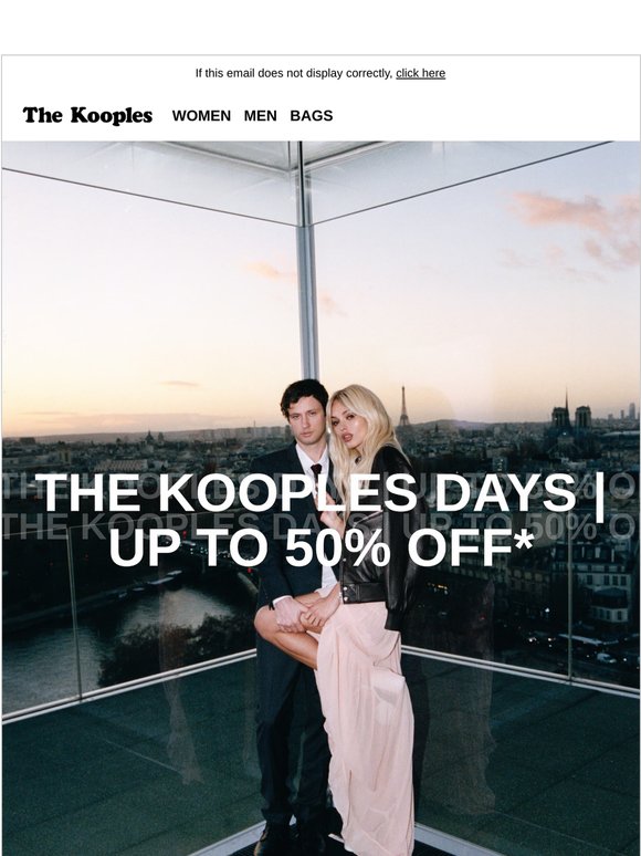 The Kooples Days | Tailoring up to 50%