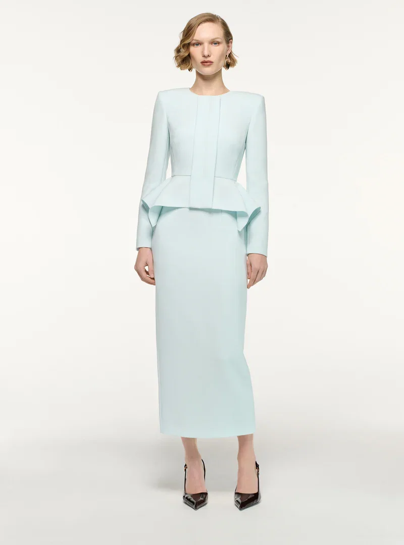 CREPE MIDI SKIRT