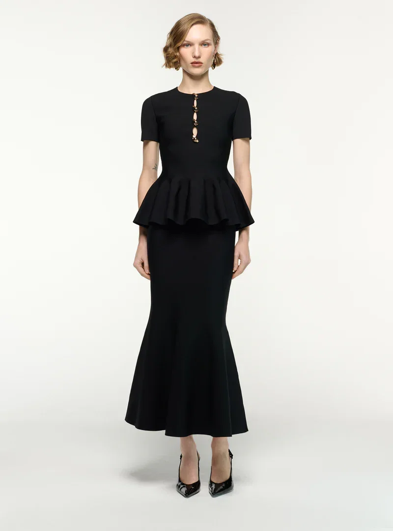 MERMAID KNIT MIDI SKIRT