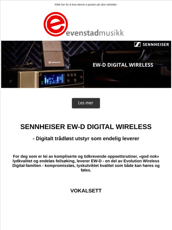 Digitalt trådløst utstyr som leverer!