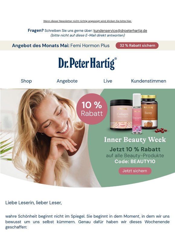 💖 Nur dieses Wochenende: 10 % auf unser Beauty-Sortiment