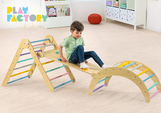 Play Factory Wooden Climbing Frame