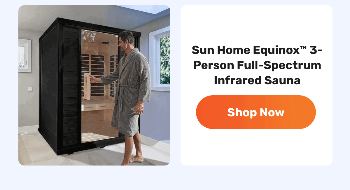 Sun Home Equinox™ 3-Person Full-Spectrum Infrared Sauna | Shop Now