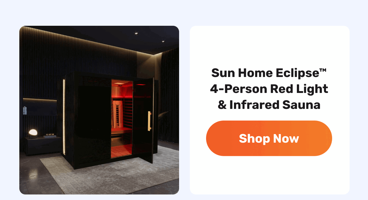 Sun Home Eclipse™ 4-Person Red Light & Infrared Sauna | Shop Now