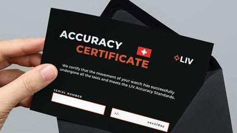 LIV accuracy certificate