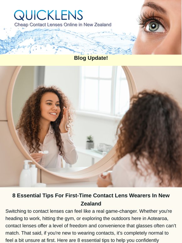 8 Essential Tips For First-Time Contact Lens Wearers In New Zealand