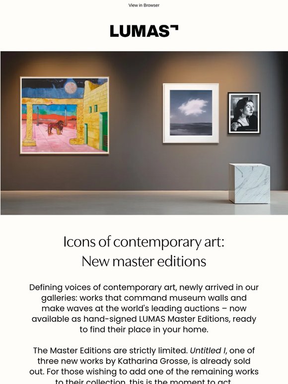From the great studios of our time – new master editions