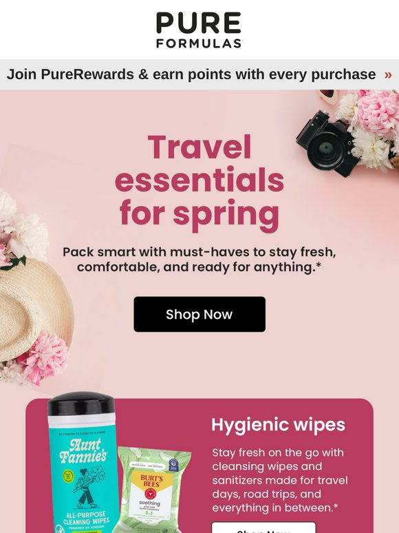 Travel essentials for spring ✈