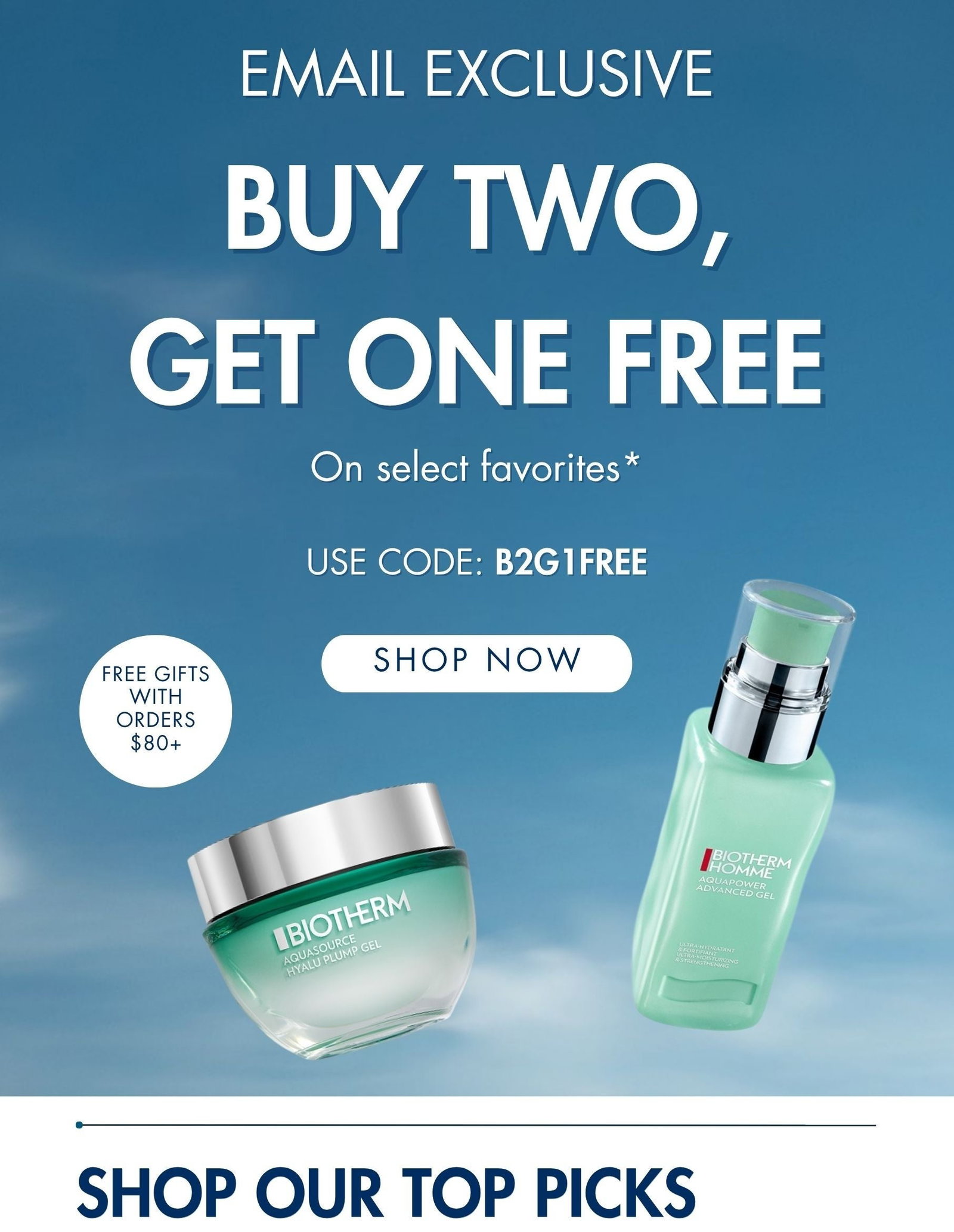 Buy two, get one free