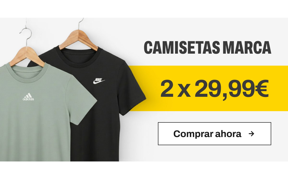 Promoción camisetas marca 2x29,99€ botón comprar ahora