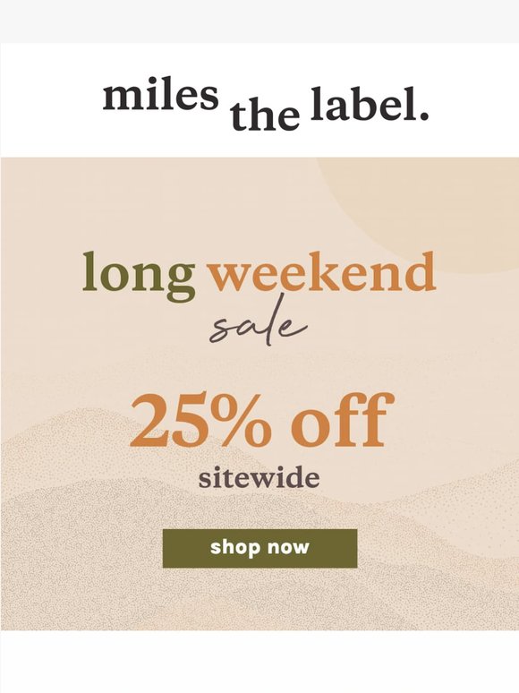 Want 25% off everything? 🛒