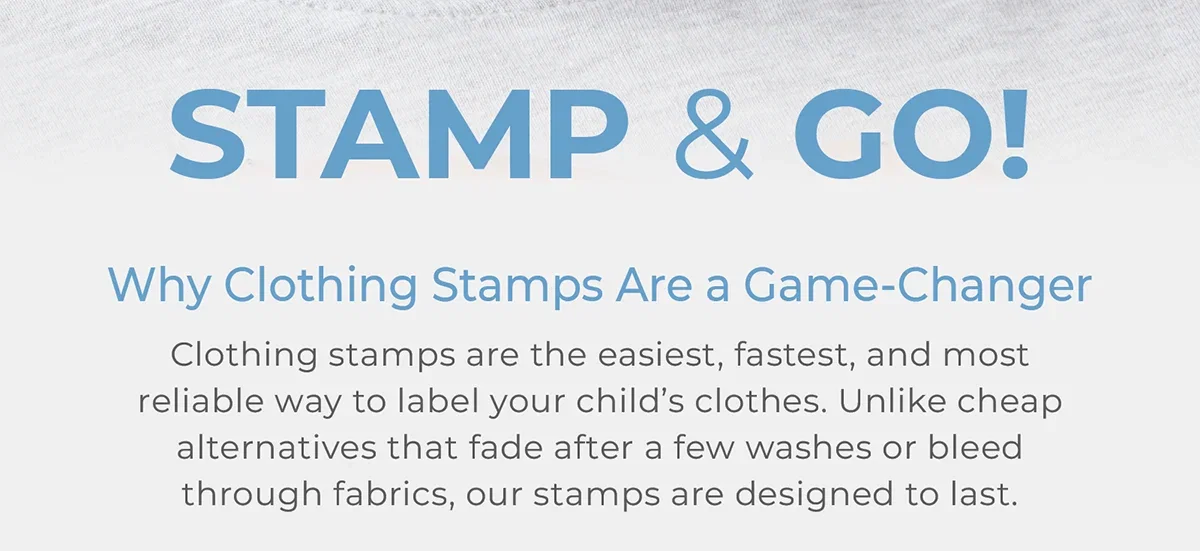 40% Off Clothing Name Stamp