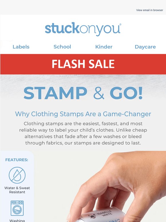 Time Is Running Out - $29.95 Name Stamps!