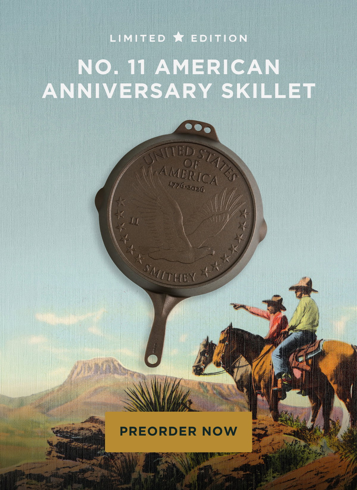 Preorder the No. 11 American Anniversary Skillet