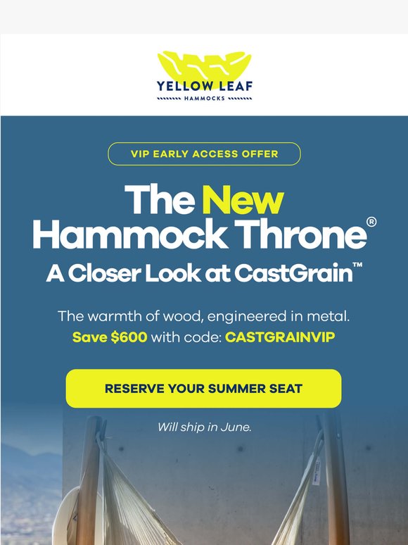 The outdoor seat we always wanted