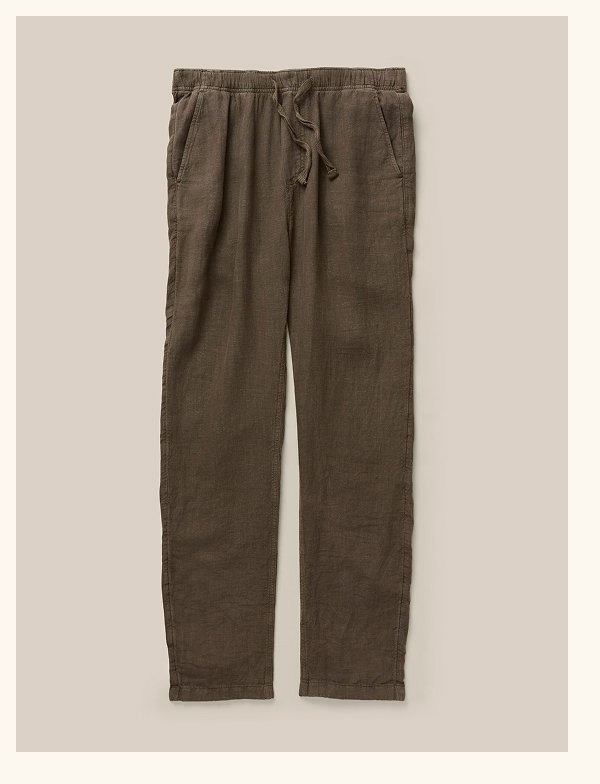 Linen Drawstring Pant