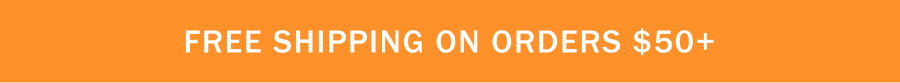 Free shipping on orders USD $50+