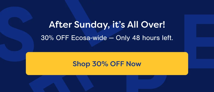 After Sunday, it's All Over! Shop 30% OFF Now.