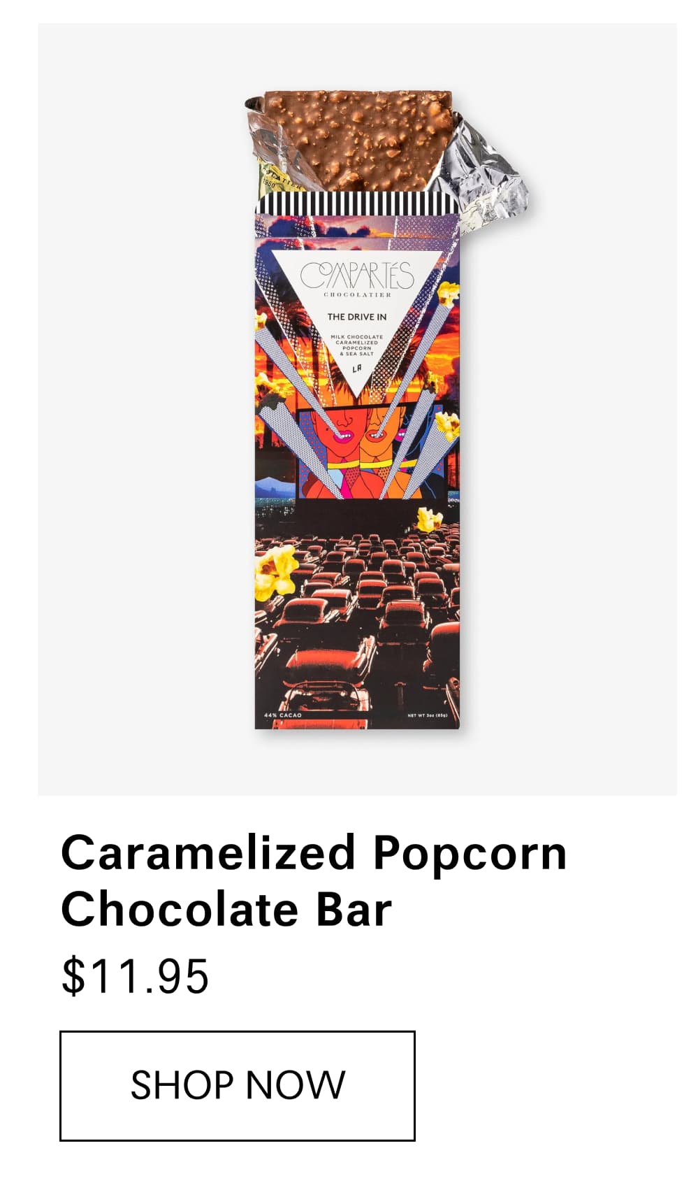 Caramelized Popcorn Chocolate Bar