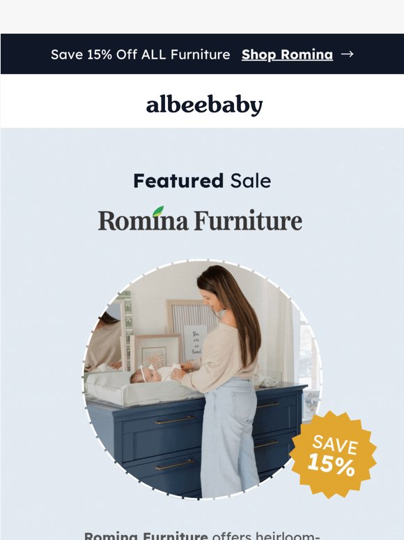 Romina Furniture 15% Off for a Limited Time! ✨