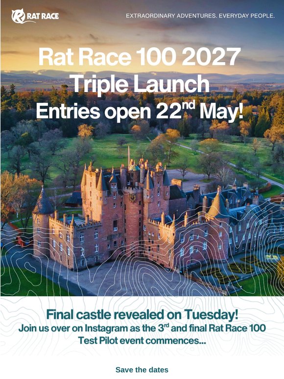 Rat Race 100 2027 entries open in 1 week 🏰