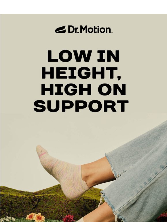 Low in height, high on support
