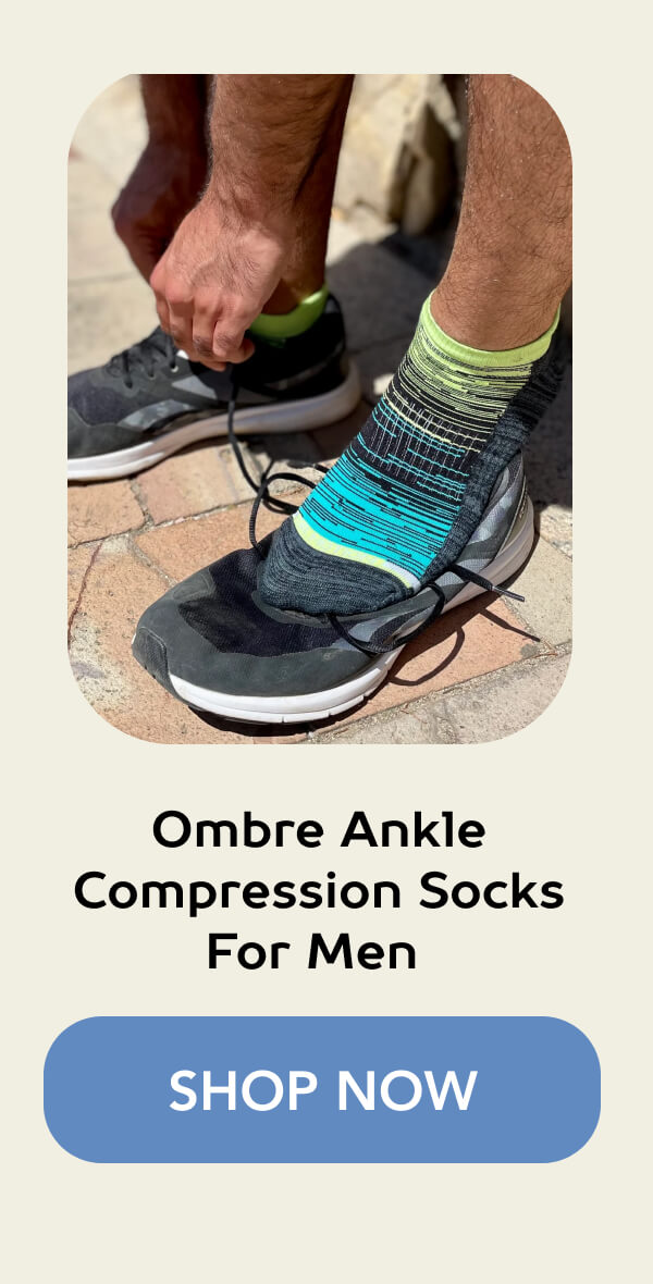 Ombre Ankle Compression Socks For Men 