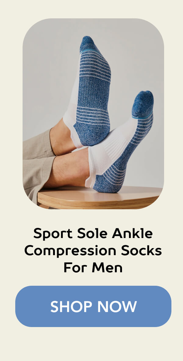 Sport Sole Ankle Compression Socks For Men 