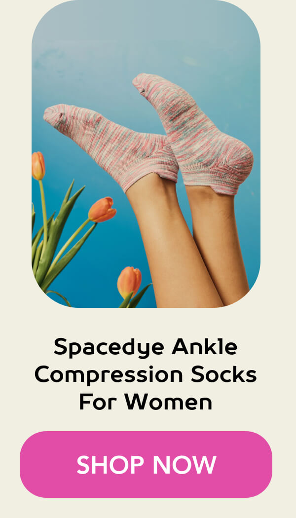Spacedye Ankle Compression Socks For Women  
