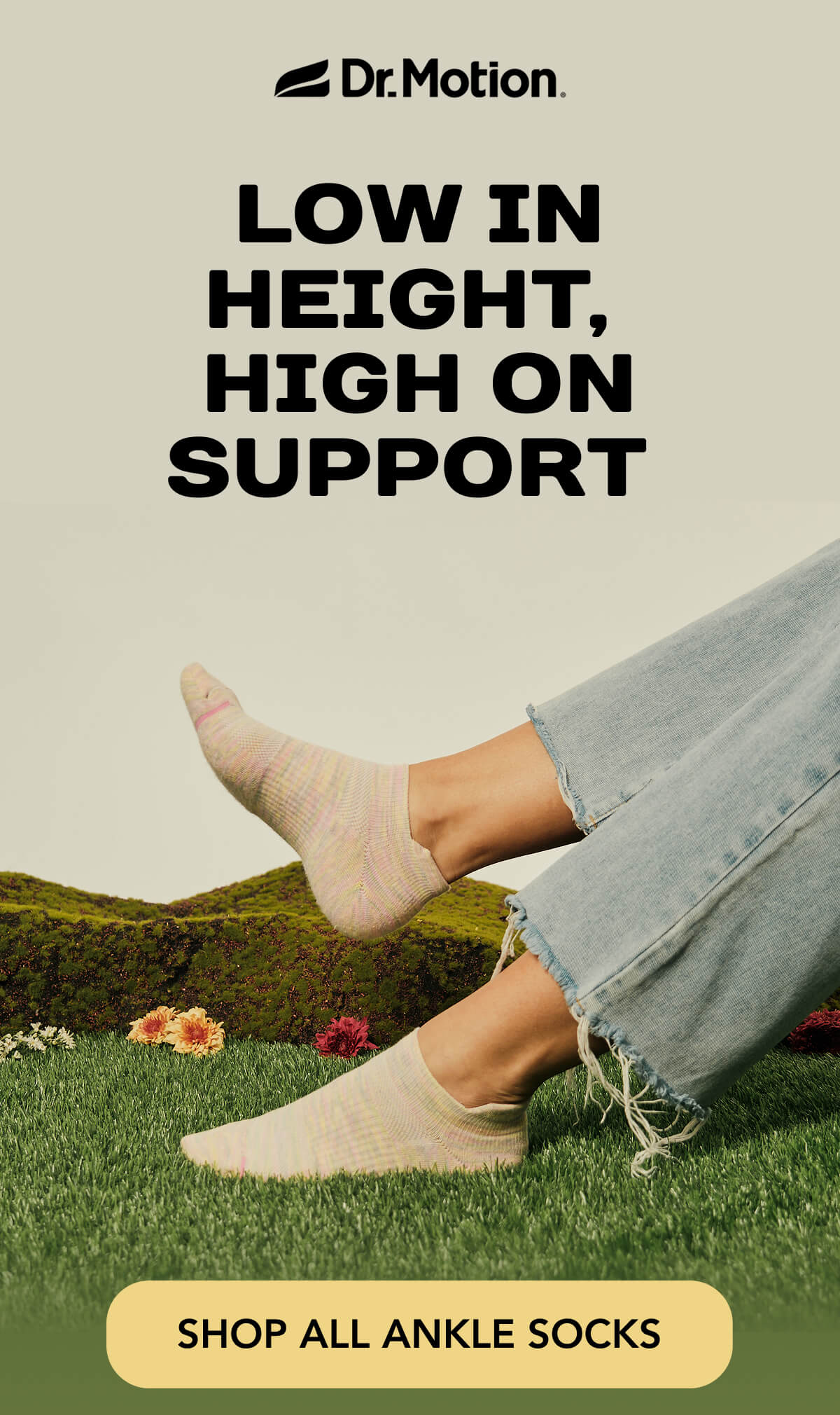 Low in Height, High on Support  SHOP ALL ANKLE SOCKS