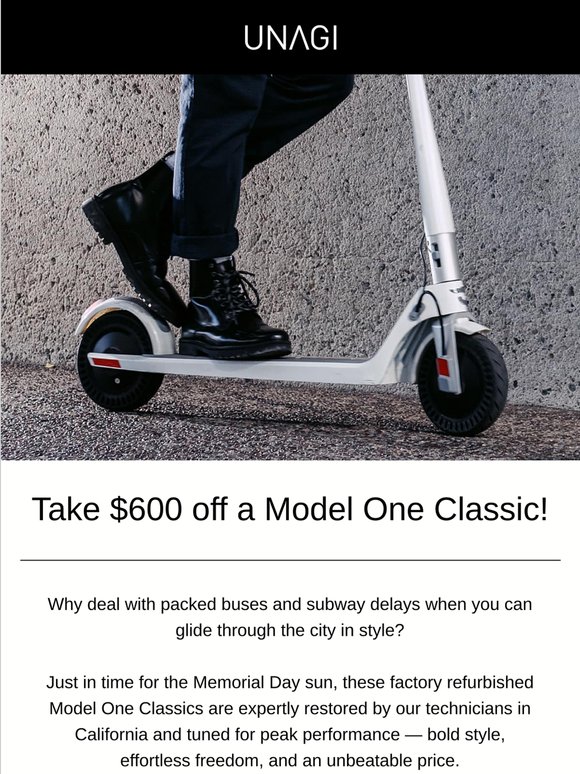 This Memorial Day, save $600 on your next ride!