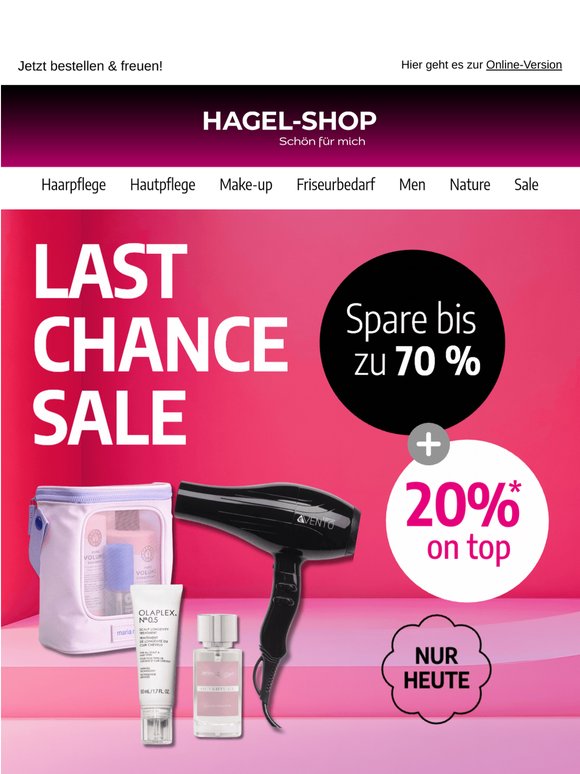 Dein Last Chance Sale!  70% + 20%  🔥