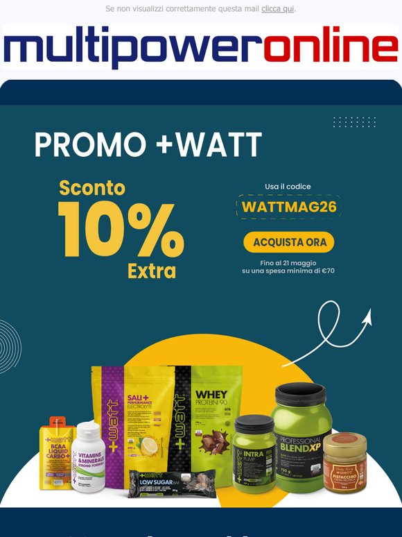 ✨-10% extra su tutto il brand +Watt 🤩