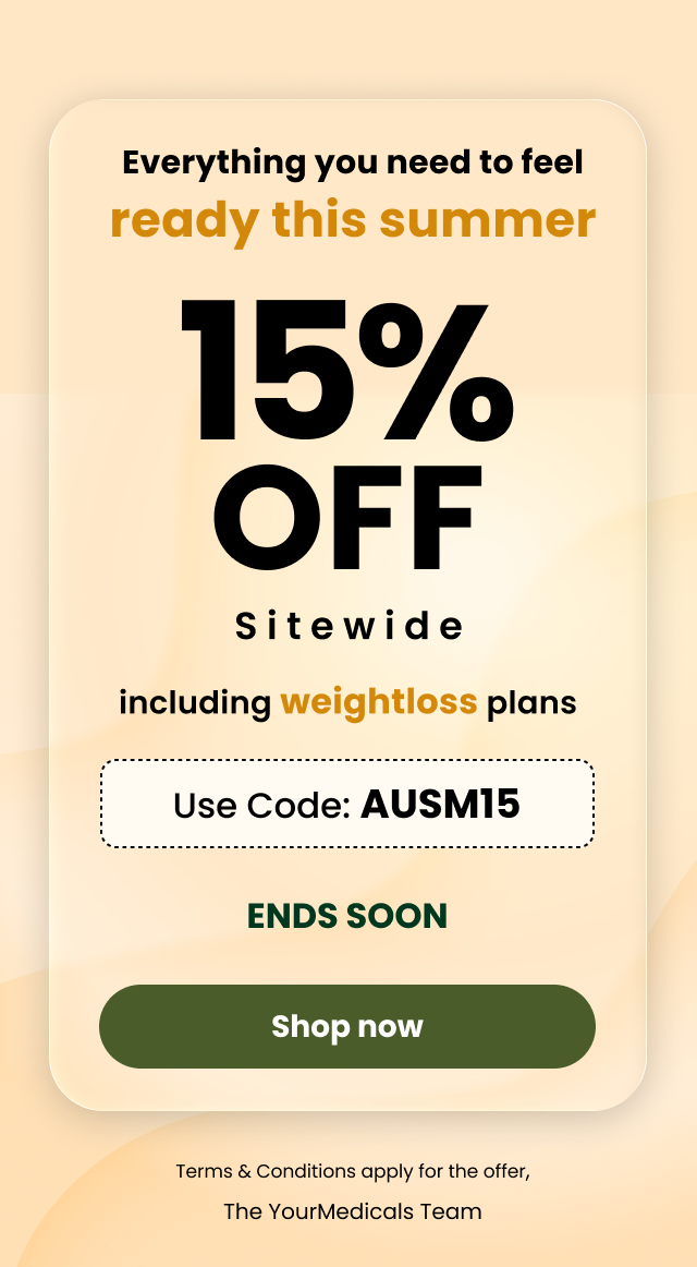 Everything you need to feel ready this summer. 15% off site-wide including weightloss plans. Use Code: AUSM15. Ending Soon