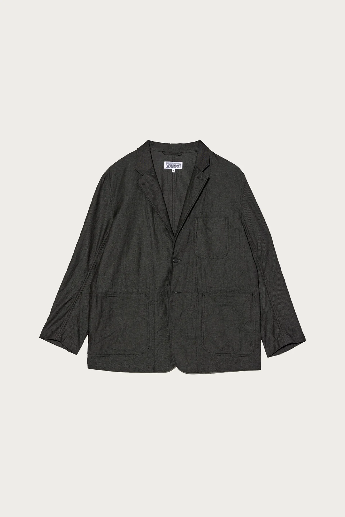 Image of MED Blazer - Charcoal Cotton Heavy Oxford