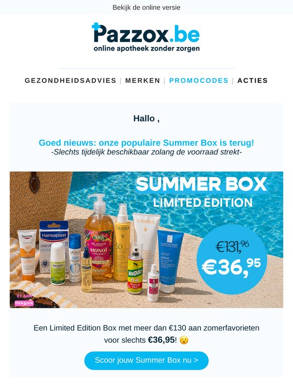 🔥👀Onze populaire Summer Box is terug!