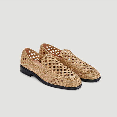 Loafer aus Bast