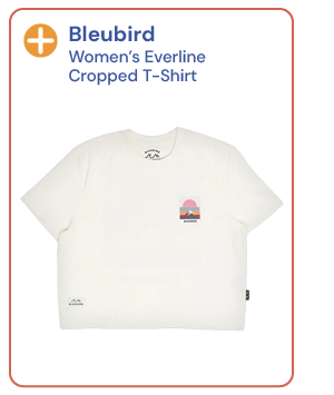 Bleubird Women's Everline Cropped T-Shirt - White
