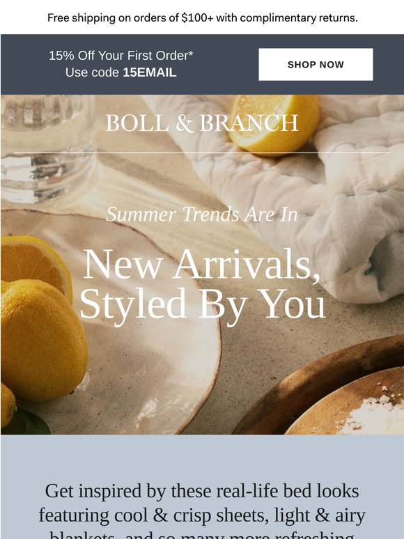 New arrivals, styled by you