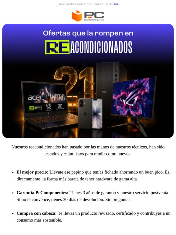 Chollazos reacondicionados: precio mínimo, garantía total