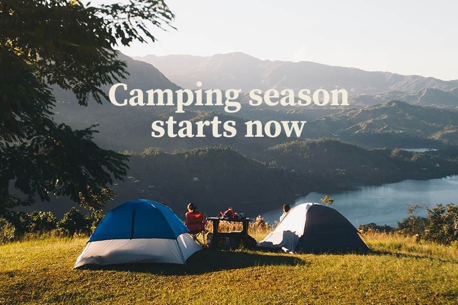 Camping season starts now