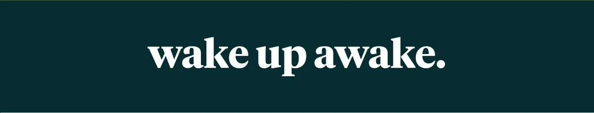 wake up awake.