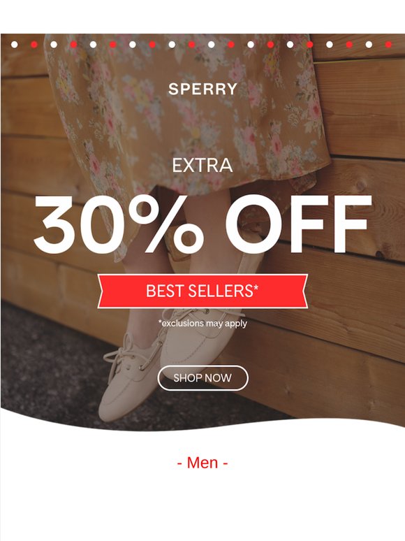 BESTSELLERS, 30% OFF
