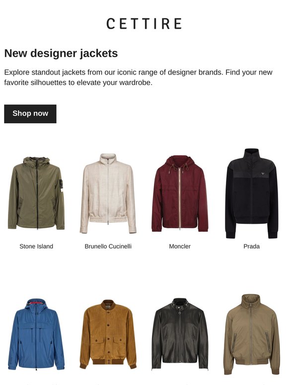 New designer jackets