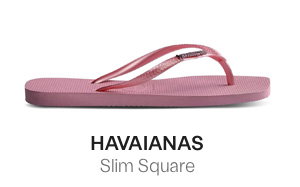 Havaianas Women's Slim Square Flip Flops in Pink