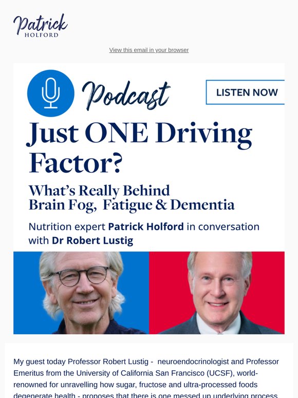 NEW PODCAST! Just ONE Driving Factor? What’s Really Behind Brain Fog,  Fatigue & Dementia